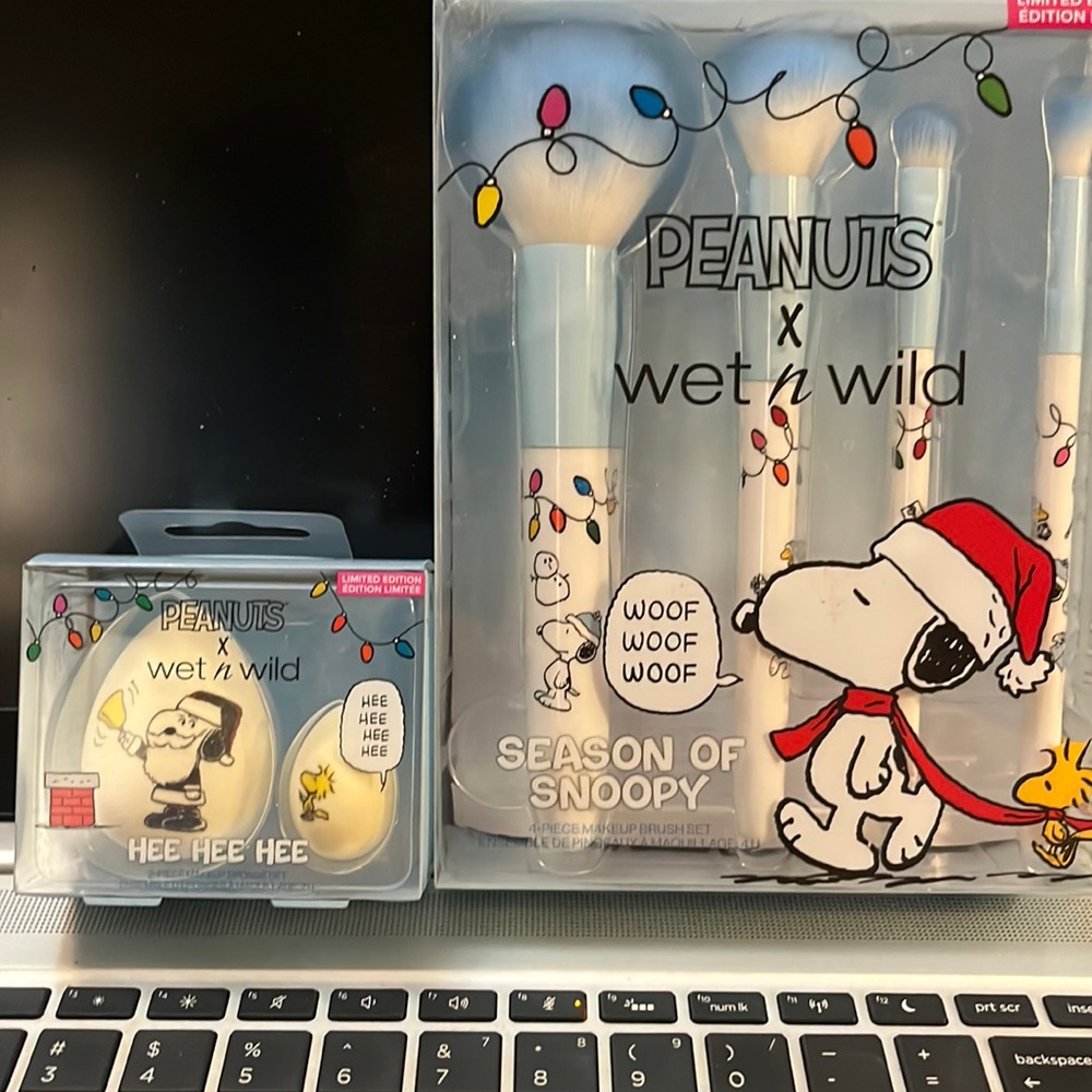 Peanuts makeup brushes 💚🌞
